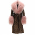 Leopard Mongolian Trench Coat
