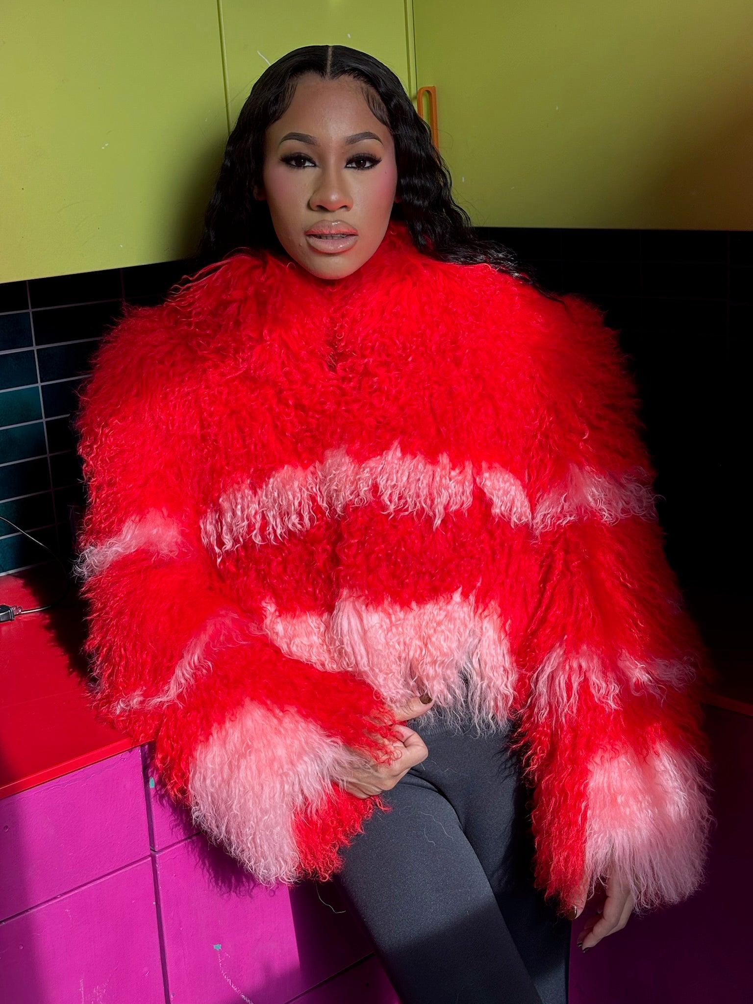 Red Mongolian Jacket